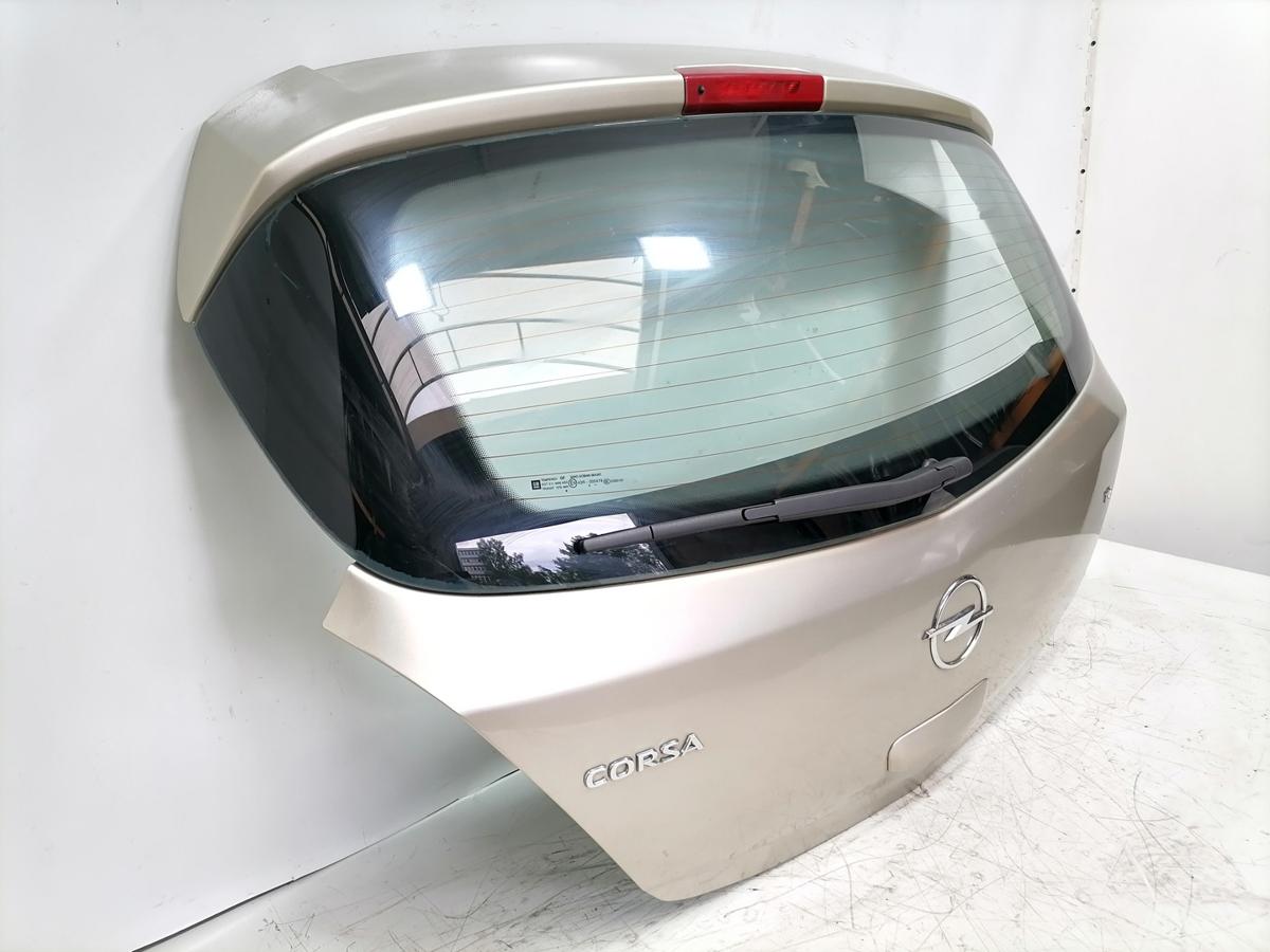 Opel Corsa D original Heckklappe mit Heckscheibe 5-T&uuml;rer Z40M Champagnersilber Bj.2006
